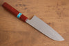 Yu Kurosaki Senko SG2 Hammered Santoku 165mm with Padauk & Turquoise Handle - Seisuke Knife - Slide 2