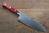 Takamura Knives SG2 Santoku 170mm with Red Pakkawood Handle - Seisuke Knife