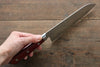 Takamura Knives SG2 Santoku 170mm with Red Pakkawood Handle - Seisuke Knife