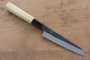 Kikuzuki White Steel No.2 Black Finished Kiritsuke Petty-Utility 135mm with Magnolia Handle - Seisuke Knife