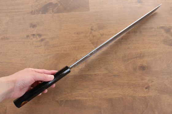 Seisuke VG10 Sakimaru Takohiki 330mm Live oak Lacquered (Kamon) Handle - Seisuke Knife