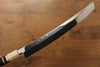 Jikko Silver Steel No.3 Sakimaru Yanagiba  360mm Ebony with Ring Handle - Seisuke Knife