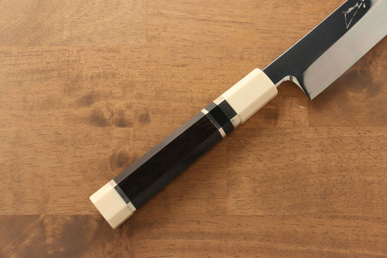 Jikko Silver Steel No.3 Sakimaru Yanagiba  360mm Ebony with Ring Handle - Seisuke Knife