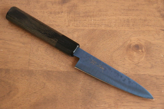 Seisuke SK-85 Ion plating Hammered Petty-Utility  120mm Gray Pakka wood Handle - Seisuke Knife