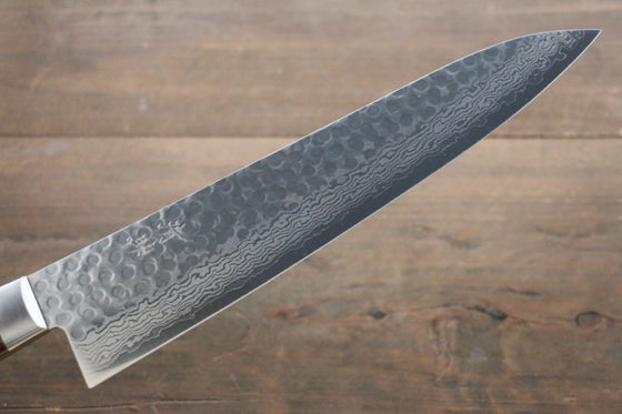 Seisuke VG10 17 Layer Damascus Gyuto 240mm Mahogany Handle - Seisuke Knife