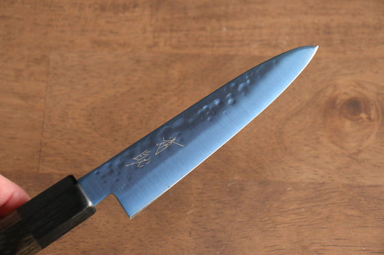 Seisuke SK-85 Ion plating Hammered Petty-Utility  120mm Gray Pakka wood Handle - Seisuke Knife