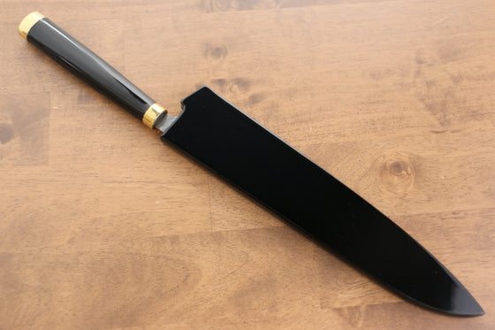 Takeshi Saji SG2 Diamond Finish Gyuto 210mm Maki-e Art Fujin&Raijin Handle with Sheath - Seisuke Knife