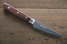  Seisuke VG10 17 Layer Damascus Petty-Utility 80mm Mahogany Handle - Seisuke Knife