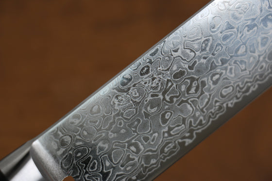 Seisuke Kagami AUS10 Mirrored Finish Damascus Nakiri 170mm Black Pakka wood Handle - Seisuke Knife