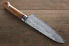 Takeshi Saji VG10 Black Damascus Santoku 180mm Ironwood Handle - Seisuke Knife - Slide 2