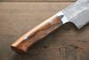 Takeshi Saji VG10 Black Damascus Santoku 180mm Ironwood Handle - Seisuke Knife - Slide 5