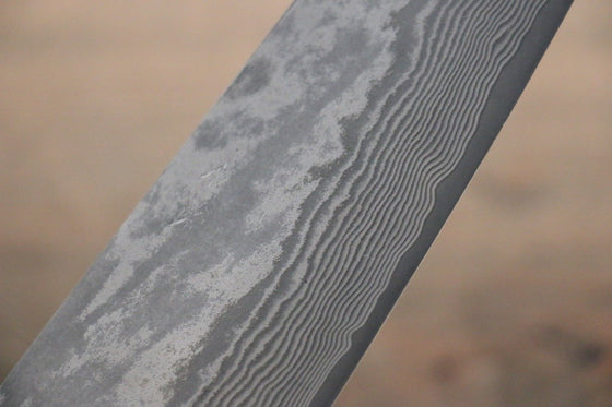 Takeshi Saji VG10 Black Damascus Santoku 180mm Ironwood Handle - Seisuke Knife