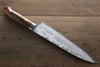 Takeshi Saji VG10 Black Damascus Gyuto 210mm Ironwood Handle - Seisuke Knife - Slide 2