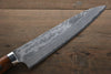 Takeshi Saji VG10 Black Damascus Gyuto 210mm Ironwood Handle - Seisuke Knife - Slide 3