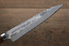 Takeshi Saji VG10 Black Damascus Gyuto 210mm Ironwood Handle - Seisuke Knife - Slide 5