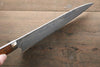 Takeshi Saji VG10 Black Damascus Gyuto 210mm Ironwood Handle - Seisuke Knife - Slide 9