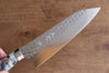 Yu Kurosaki Senko Ei SG2 Hammered Bunka 165mm Gray Acrylic Handle - Seisuke Knife - Slide 4