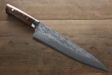  Takeshi Saji VG10 Black Damascus Gyuto Japanese Chef Knife 240mm with Ironwood Handle - Seisuke Knife