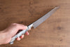 Yu Kurosaki Senko Ei SG2 Hammered Bunka 165mm Gray Acrylic Handle - Seisuke Knife - Slide 8