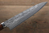 Takeshi Saji SG2 Black Damascus Gyuto 240mm Ironwood Handle - Seisuke Knife - Slide 6