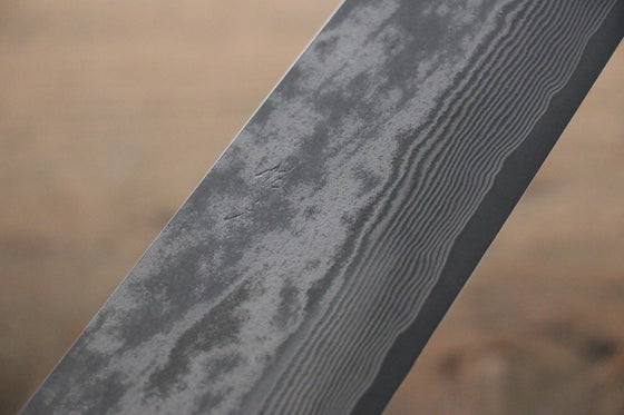 Takeshi Saji SG2 Black Damascus Gyuto 240mm Ironwood Handle - Seisuke Knife