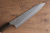 Yoshimi Kato Blue Super Nashiji Gyuto 210mm Enju Lacquered(Black) Handle - Seisuke Knife - Slide 3