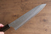 Yoshimi Kato Blue Super Nashiji Gyuto 210mm Enju Lacquered(Black) Handle - Seisuke Knife - Slide 4