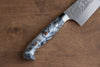 Yu Kurosaki Senko Ei SG2 Hammered Small Santoku 150mm Gray Acrylic Handle - Seisuke Knife - Slide 6