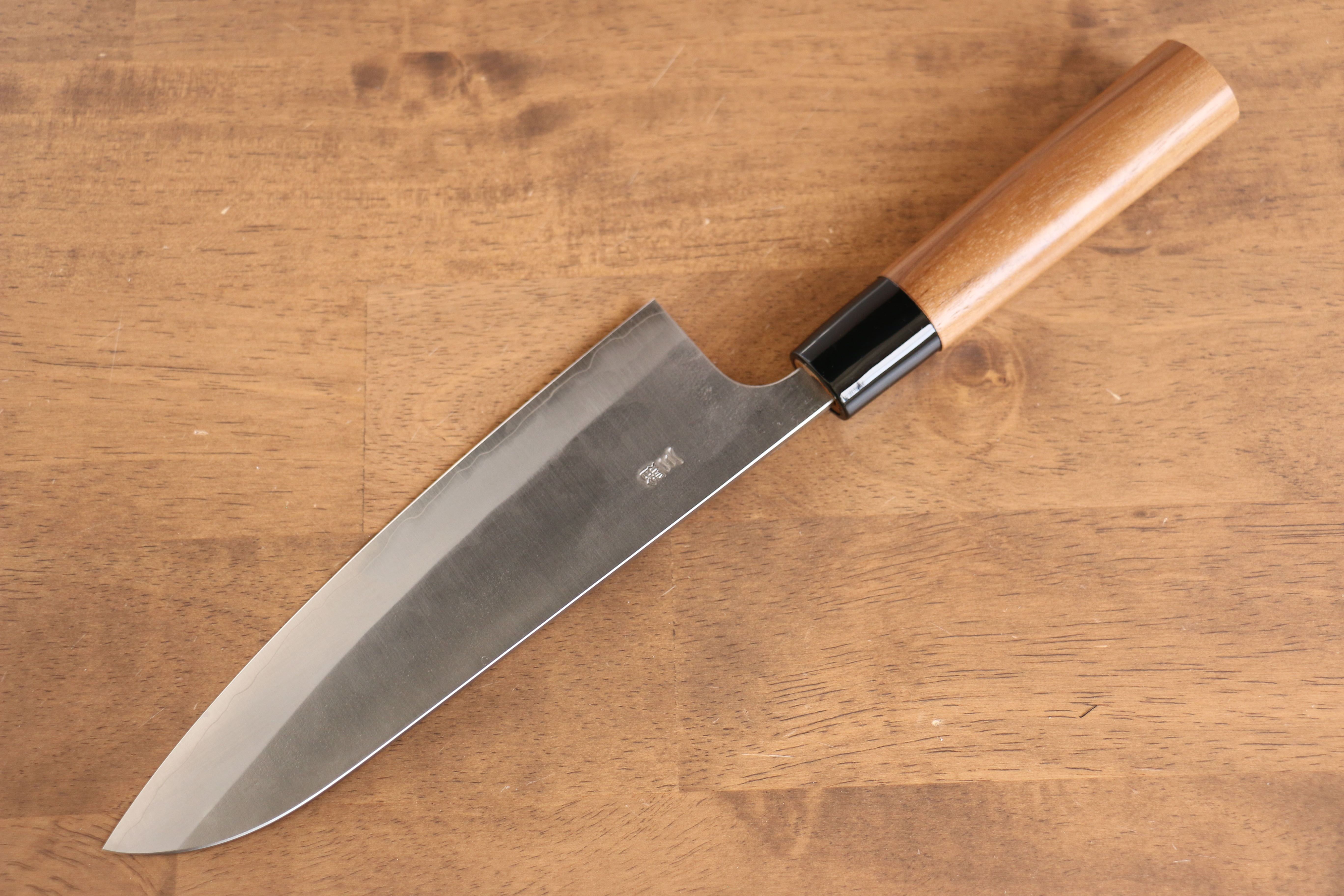 Nao Yamamoto Silver Steel No.3 Nashiji Santoku 180mm with Walnut Handle - Seisuke Knife