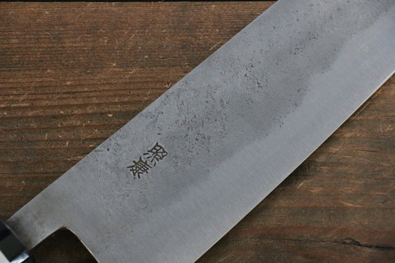 Fujiwara Teruyasu White Steel No.1 Nashiji Santoku 180mm with Magnolia Handle - Seisuke Knife