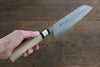 Fujiwara Teruyasu White Steel No.1 Nashiji Santoku 180mm with Magnolia Handle - Seisuke Knife - Slide 8