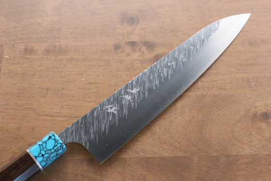 Yu Kurosaki Fujin SG2 Hammered Damascus Gyuto 240mm Wenge Handle - Seisuke Knife