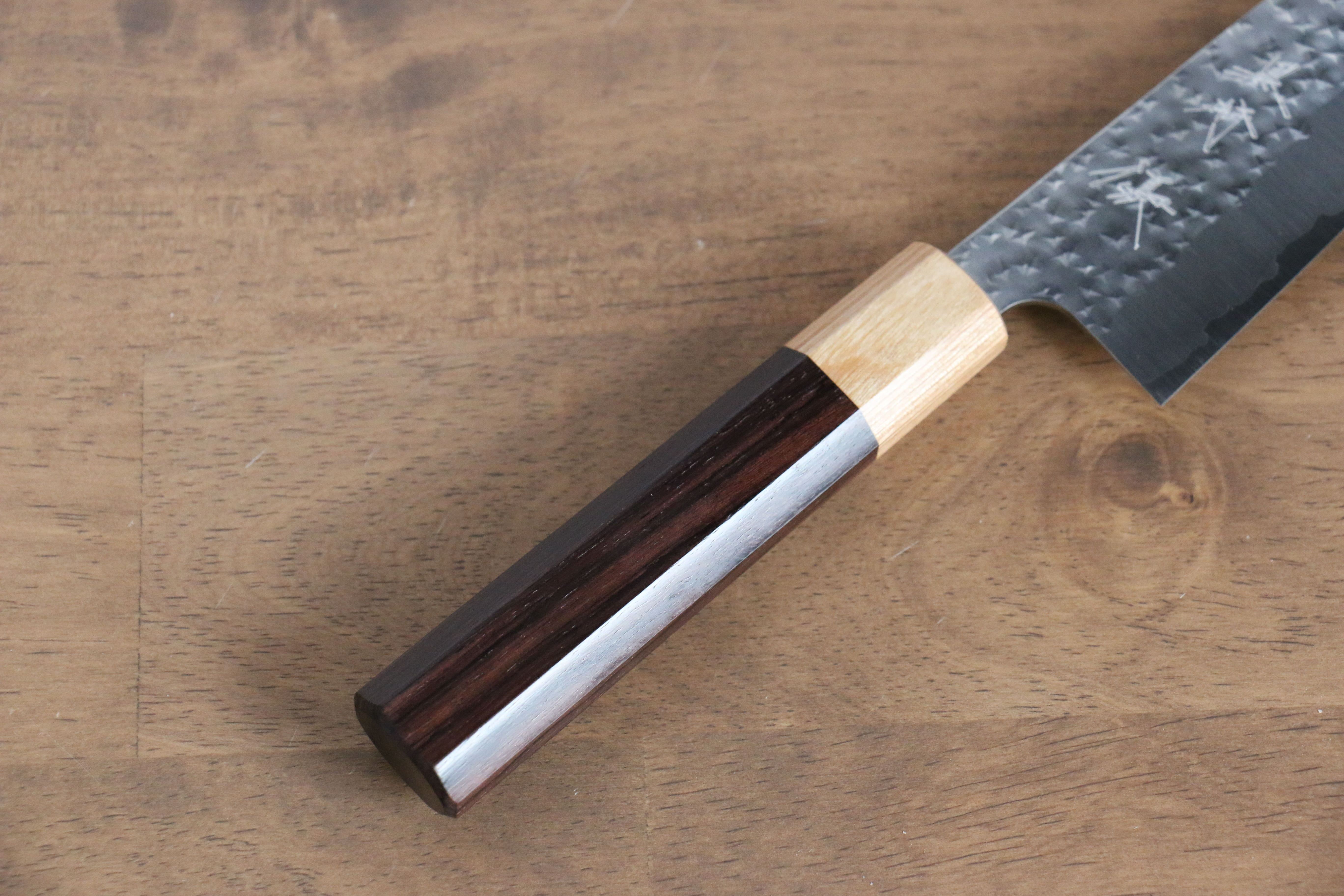 Yu Kurosaki Senko SG2 Hammered Small Santoku 150mm Shitan (ferrule: Honduras) Handle - Seisuke Knife