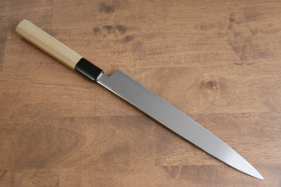 Sakai Kikumori VG10 Mirrored Finish Yanagiba 240mm Magnolia Handle - Seisuke Knife