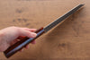Yoshimi Kato SG2 Damascus Bunka 165mm Lacquered Sugi Cedar Handle - Seisuke Knife - Slide 8