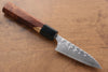 Yoshimi Kato SG2 Hammered (Maru) Petty-Utility 90mm with Black Honduras Handle - Seisuke Knife - Slide 1