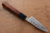 Yoshimi Kato SG2 Hammered (Maru) Petty-Utility 90mm with Black Honduras Handle - Seisuke Knife - Slide 2