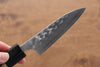 Yoshimi Kato SG2 Hammered (Maru) Petty-Utility 90mm with Black Honduras Handle - Seisuke Knife - Slide 3