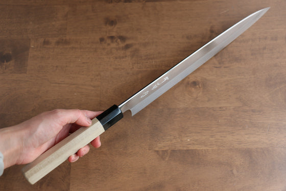 Sakai Kikumori VG10 Mirrored Finish Yanagiba 330mm with Magnolia Handle - Seisuke Knife