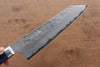 Seisuke Blue Steel No.2 Nashiji Japanese Kiritsuke Santoku & Kiritsuke Petty Navy blue Pakka wood Handle - Seisuke Knife - Slide 16