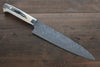 Takeshi Saji SG2 Black Damascus Gyuto 210mm Cow Bone Handle - Seisuke Knife - Slide 1