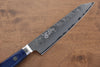 Seisuke Blue Steel No.2 Nashiji Japanese Kiritsuke Santoku & Kiritsuke Petty Navy blue Pakka wood Handle - Seisuke Knife - Slide 4