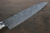 Takeshi Saji SG2 Black Damascus Gyuto 210mm Cow Bone Handle - Seisuke Knife - Slide 3