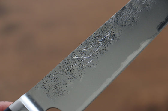 Seisuke Blue Steel No.2 Nashiji Japanese Kiritsuke Santoku & Kiritsuke Petty Navy blue Pakka wood Handle - Seisuke Knife