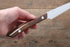 Takeshi Saji VG10 Diamond Finish Steak 125mm Ironwood Handle - Seisuke Knife - Slide 11