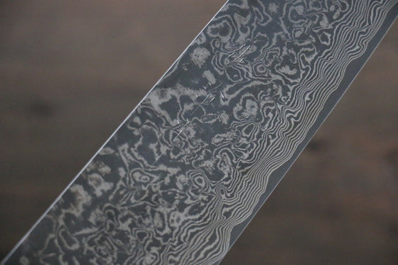 Takeshi Saji SG2 Black Damascus Gyuto Japanese Chef Knife 210mm with Deer Horn handle - Seisuke Knife