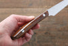 Takeshi Saji VG10 Diamond Finish Steak 125mm Ironwood Handle - Seisuke Knife - Slide 10