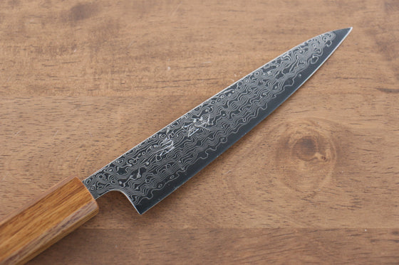 Seisuke SLD 49 Layer Damascus Petty-Utility 135mm with Oak Handle - Seisuke Knife