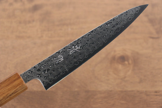 Seisuke SLD 49 Layer Damascus Petty-Utility 135mm with Oak Handle - Seisuke Knife