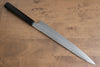 Sakai Kikumori VG10 Mirrored Finish Sujihiki 270mm Ebony Wood Handle - Seisuke Knife - Slide 2